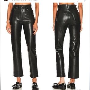 AGOLDE  Recycled Leather Fitted 90s Pinch Waist women’s Pants